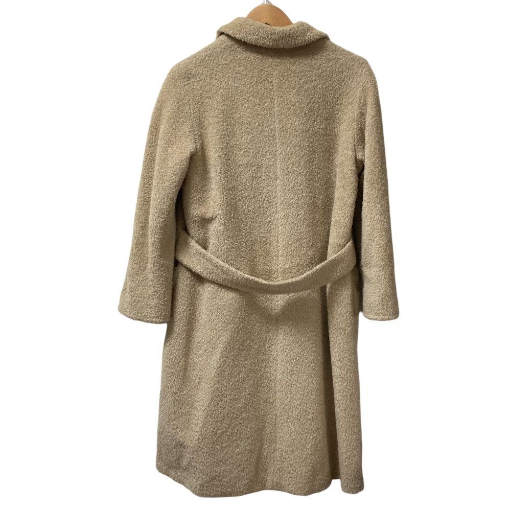 Max Mara MaxMara Max Mara Alpaca Double-breasted Long Coat Natural Material Outerwear DUTY FREE for USA Size ONE SIZE - 3 Thumbnail