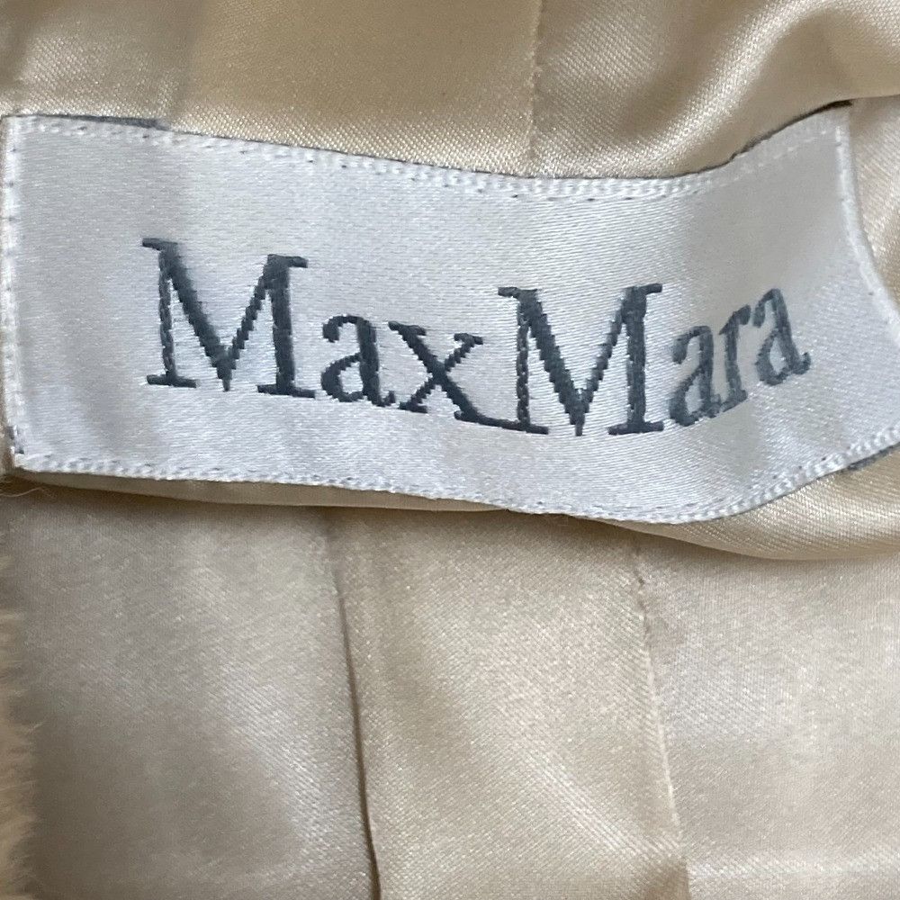 Max Mara MaxMara Max Mara Alpaca Double-breasted Long Coat Natural Material Outerwear DUTY FREE for USA Size ONE SIZE - 6 Thumbnail