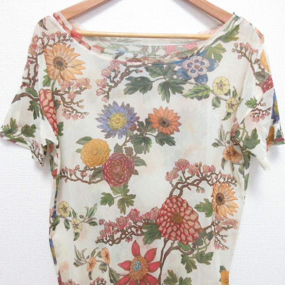 Other Other VIVIENNE TAM Flower Print Power Net Top Others Tops DUTY FREE for USA Size ONE SIZE - 3 Thumbnail