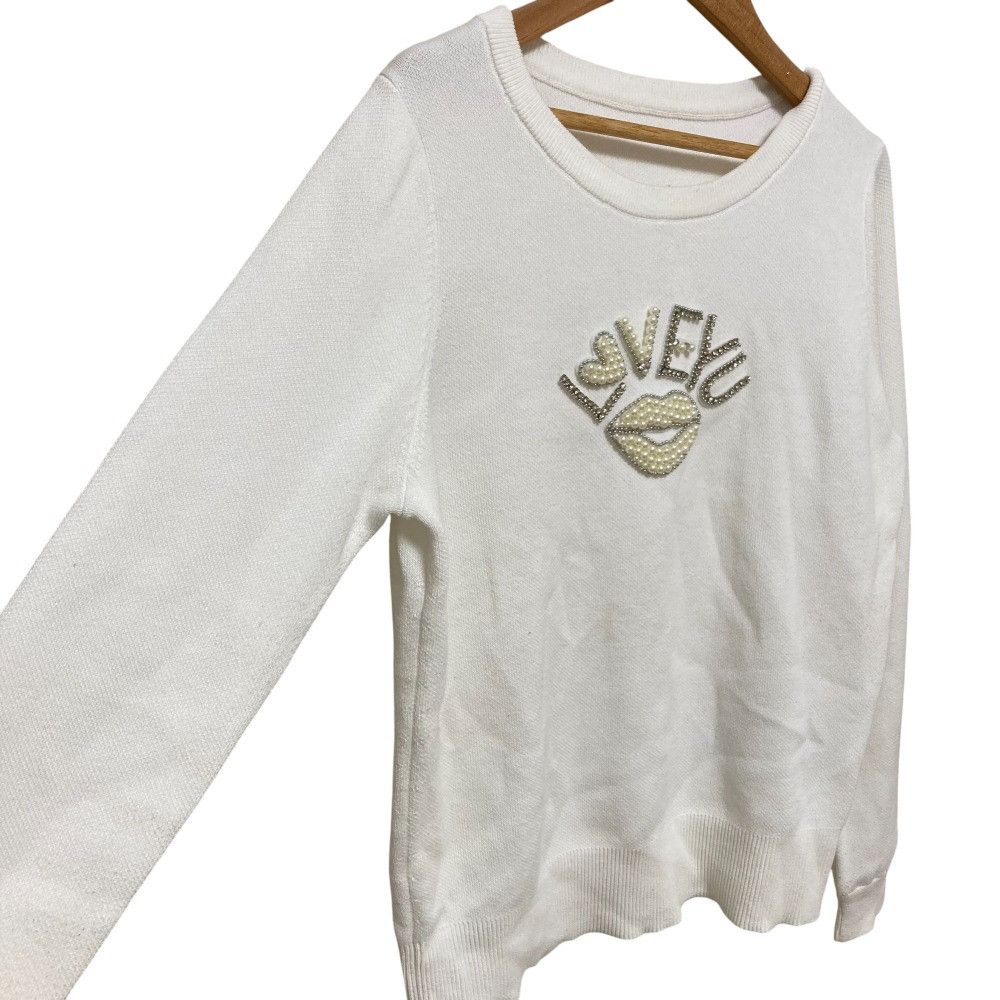 Other Other Grace Class Lip Motif Knit Top Others Tops 0222143077 DUTY FREE for USA Size ONE SIZE - 3 Thumbnail