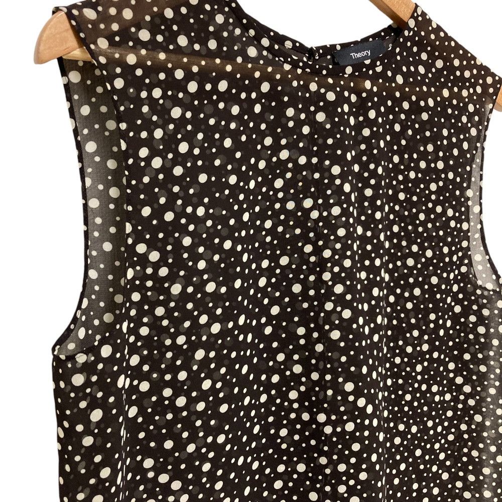 Theory Theory Theory PRINTED CHIFFON CONTINUOUS SHELL Chiffon Sleeveless Blouse Others Tops DUTY FREE for USA Size ONE SIZE - 2 Thumbnail