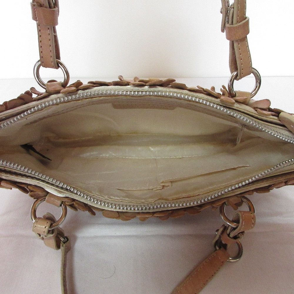 Other Other Francesco Biasia Leather Flower Motif Handbag Leather Tote Bag DUTY FREE for USA Size ONE SIZE - 7 Thumbnail