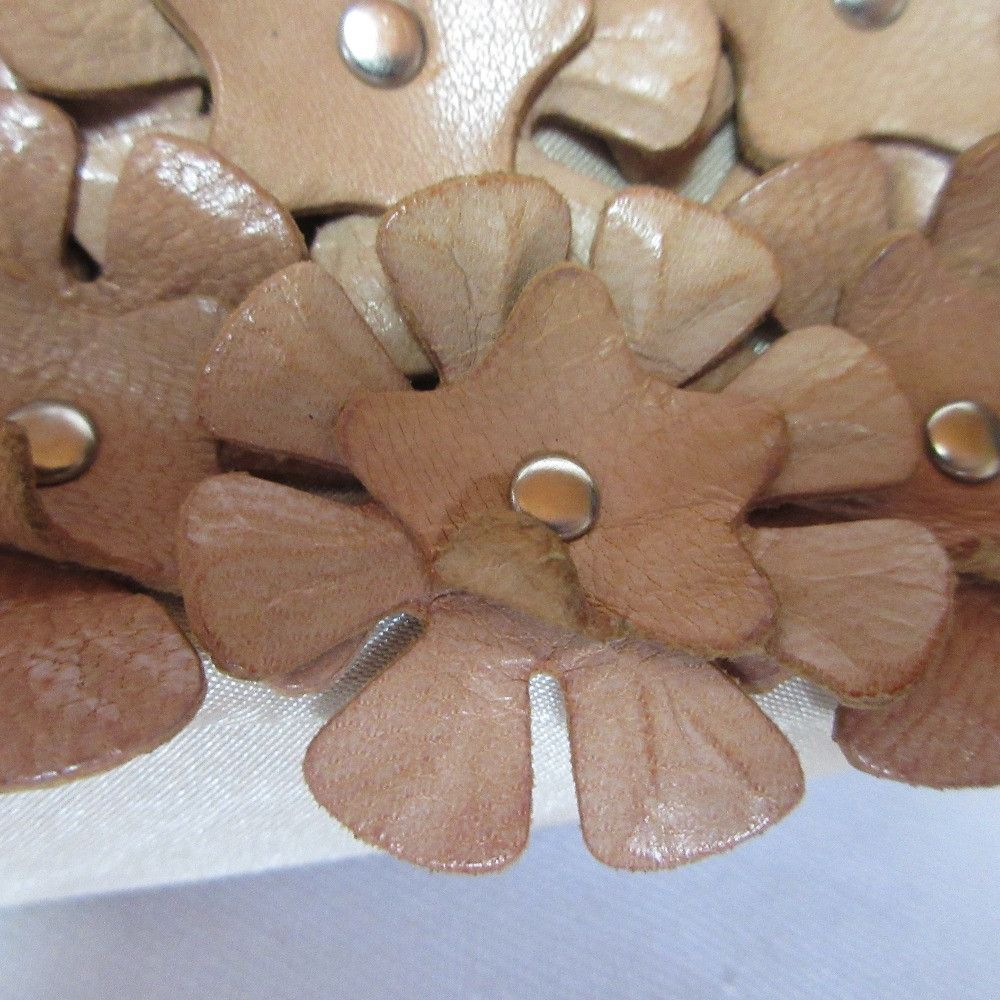 Other Other Francesco Biasia Leather Flower Motif Handbag Leather Tote Bag DUTY FREE for USA Size ONE SIZE - 17 Thumbnail