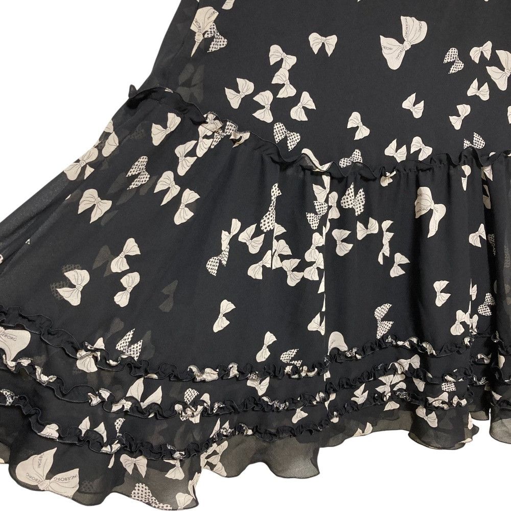 Other Other Ingeborg Ribbon Print Tiered Skirt Cotton Skirts DUTY FREE for USA Size ONE SIZE - 4 Thumbnail
