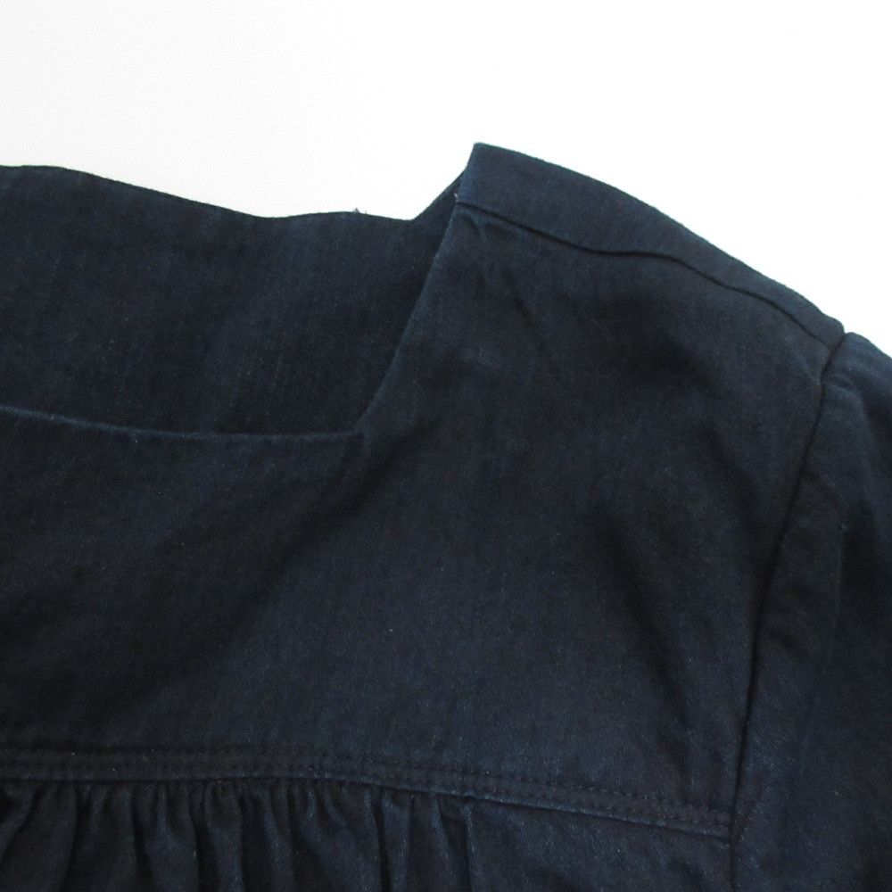 Other Other 45R Indigo Aw Satin Cutwork Blouse Cotton Tops 71230274 DUTY FREE for USA Size ONE SIZE - 10 Thumbnail