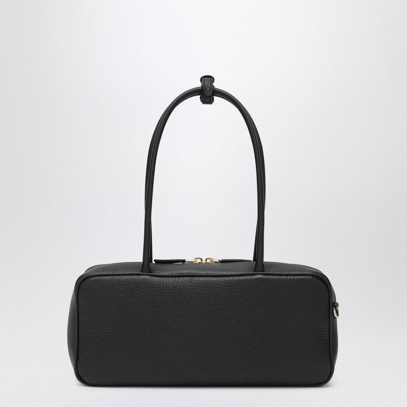 Prada Prada Medium Black Leather Bowling Bag Size ONE SIZE - 2 Thumbnail