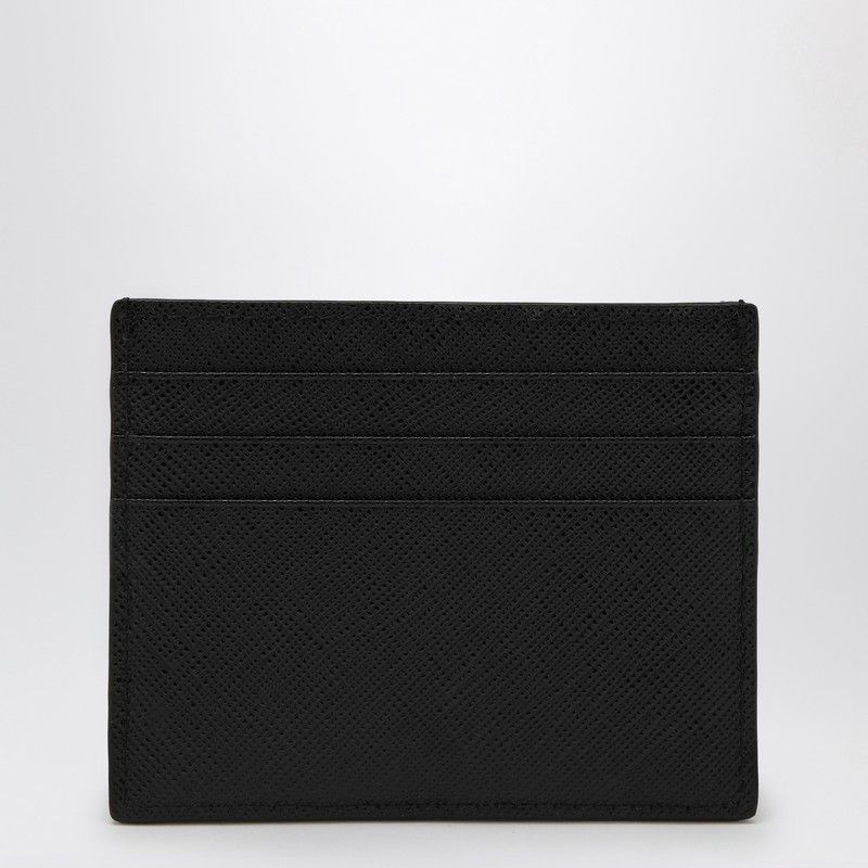 Prada Prada Black Card Holder In Saffiano Size ONE SIZE - 2 Thumbnail