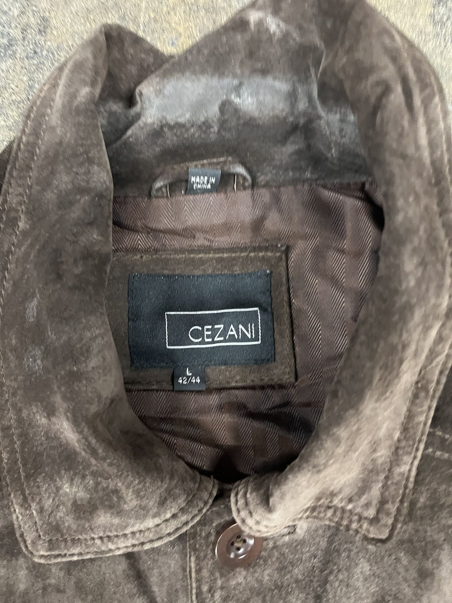 Leather Vintage Suede Leather Jacket 90s Cezani Brown Suede Coat Size L Size US L / EU 52-54 / 3 - 2 Thumbnail