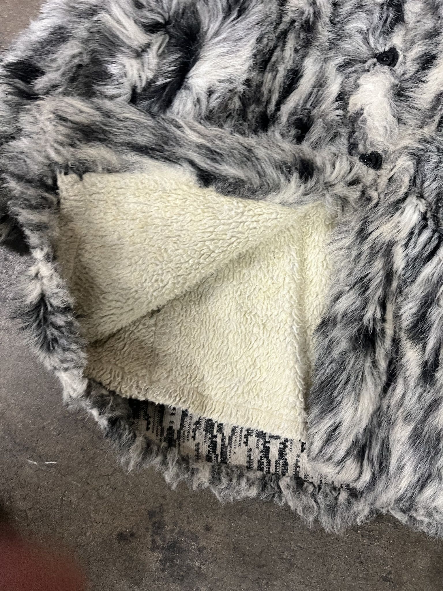 Affliction × Leather Vintage Y2K Fur Coat Hooded 2000s Sherpa Lined Hooded Jacket Size XXS Size US XXS / EU 40 - 3 Thumbnail