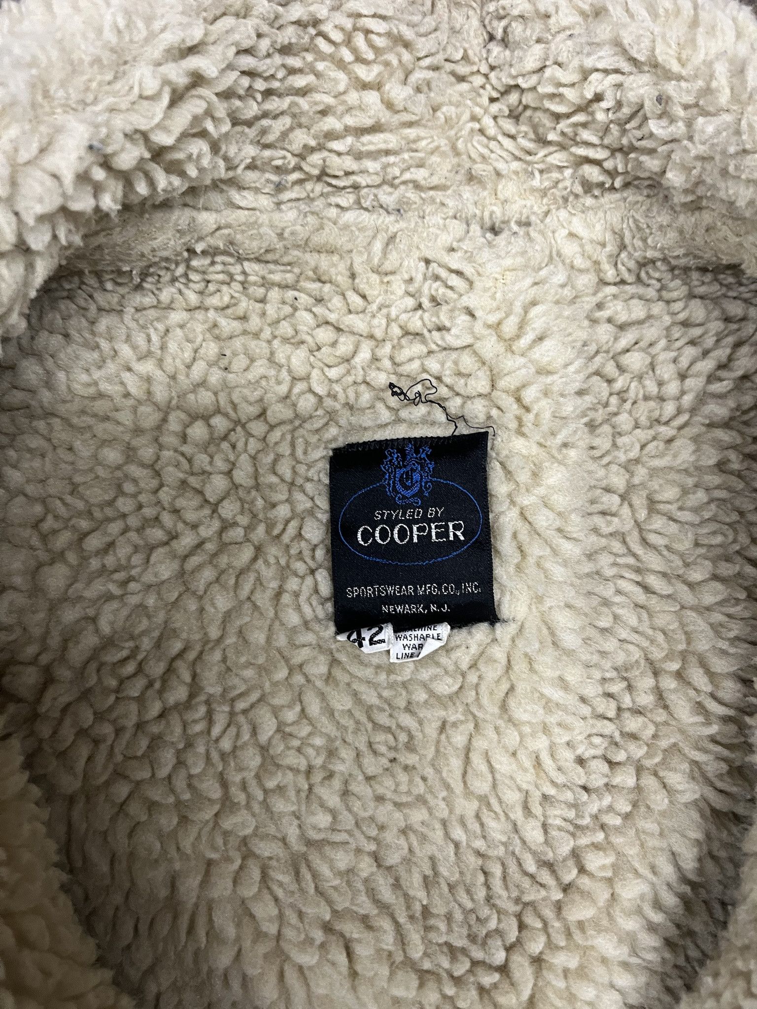 Vintage Vintage Cooper Sherpa Lined Denim Jacket Szie 42 (L) Size US L / EU 52-54 / 3 - 3 Thumbnail