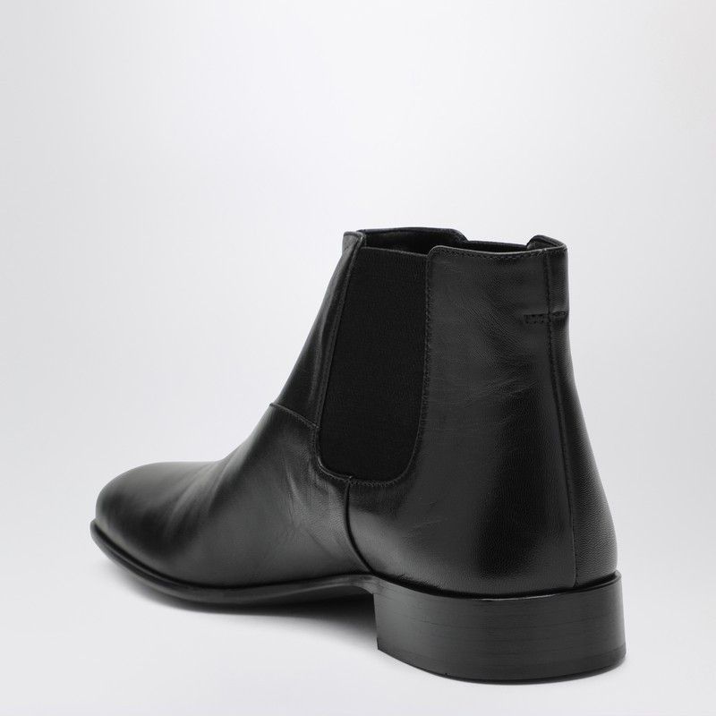 Prada Prada Black Leather Ankle Boots Size US 7 / IT 37 - 2 Thumbnail