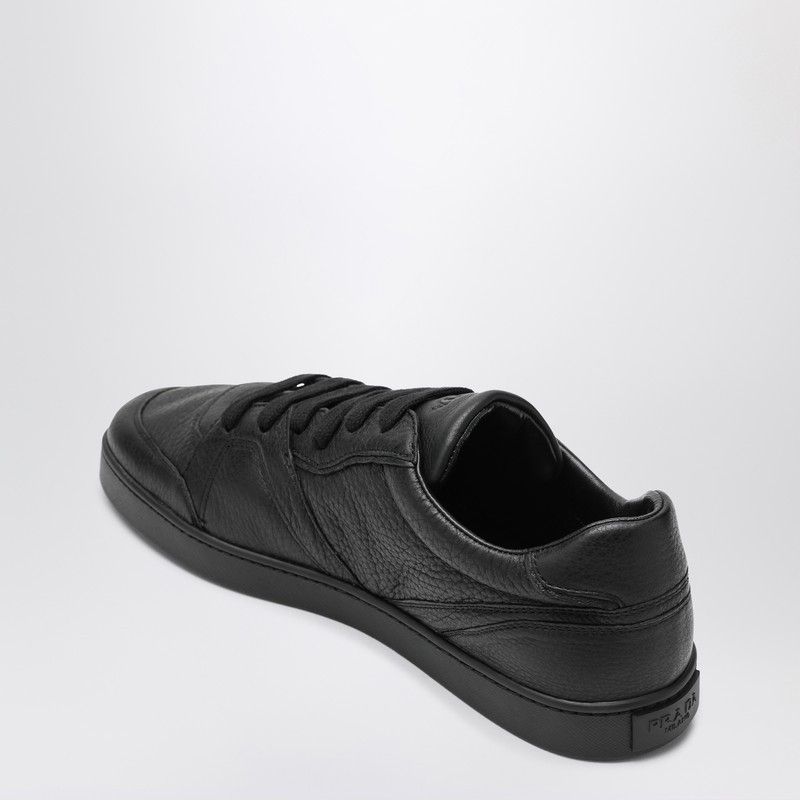 Prada Prada Black Sneakers In Hammered Leather Size US 10.5 / EU 43-44 - 2 Thumbnail