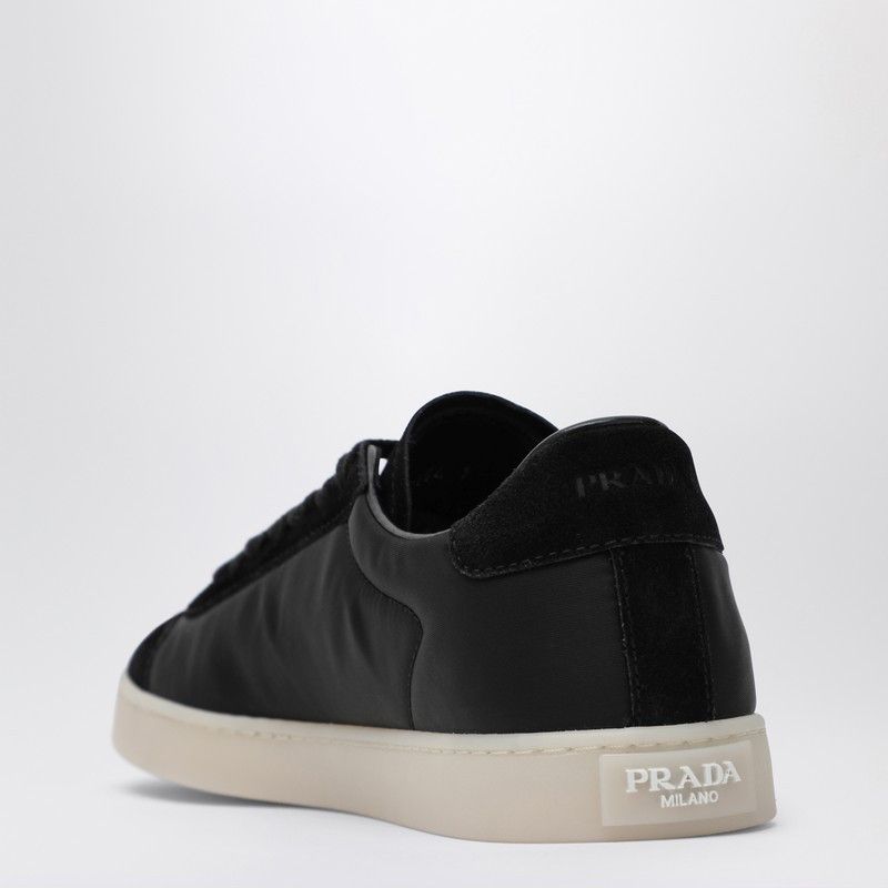 Prada Prada Black Fabric And Suede Sneakers Size US 8.5 / EU 41-42 - 2 Thumbnail