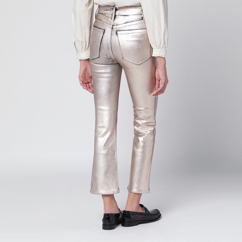 Frame Frame Champagne The Reboot Cropped Trousers Size 26" / US 2 / IT 38 - 2 Thumbnail