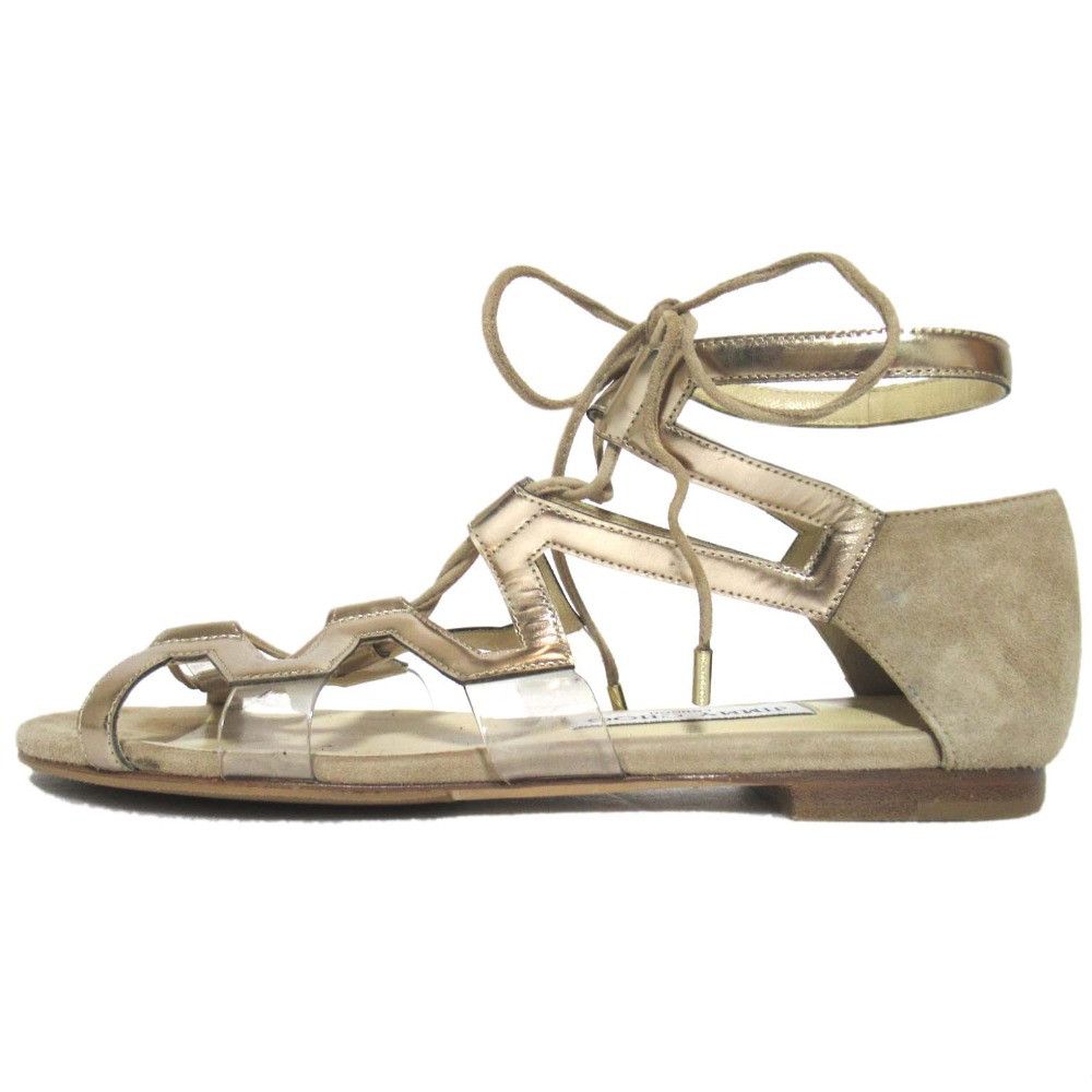 Jimmy Choo Jimmy Choo JIMMY CHOO Lace Up Sandals Leather Shoes DUTY FREE for USA Size ONE SIZE - 2 Thumbnail