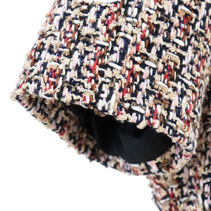 Louis Vuitton Louis Vuitton Louis Vuitton Skater Dress Monogram Tweed Dress Cotton Dresses RW212W FH0 DUTY FREE for USA Size ONE SIZE - 5 Thumbnail