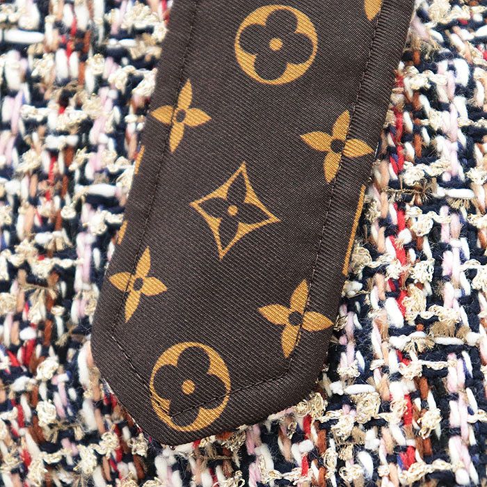 Louis Vuitton Louis Vuitton Louis Vuitton Skater Dress Monogram Tweed Dress Cotton Dresses RW212W FH0 DUTY FREE for USA Size ONE SIZE - 4 Thumbnail