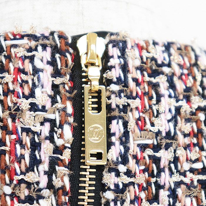 Louis Vuitton Louis Vuitton Louis Vuitton Skater Dress Monogram Tweed Dress Cotton Dresses RW212W FH0 DUTY FREE for USA Size ONE SIZE - 17 Thumbnail