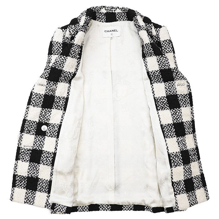 Chanel Chanel Chanel P54393 Tweed Wool Silk Coat Others Outerwear P54393 DUTY FREE for USA Size ONE SIZE - 7 Thumbnail