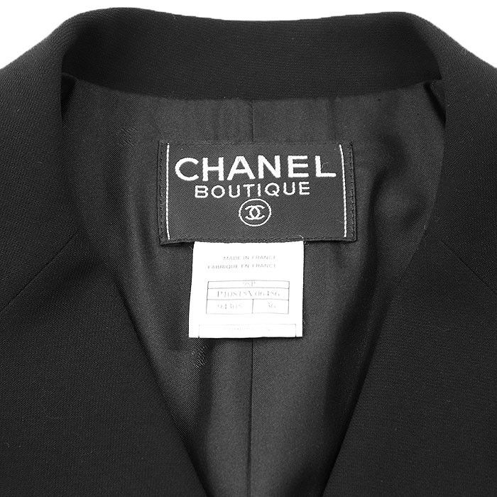 Chanel Chanel Chanel BOUTIQUE Wool Tailored Jacket Leather Outerwear 98P P10815 DUTY FREE for USA Size ONE SIZE - 9 Thumbnail