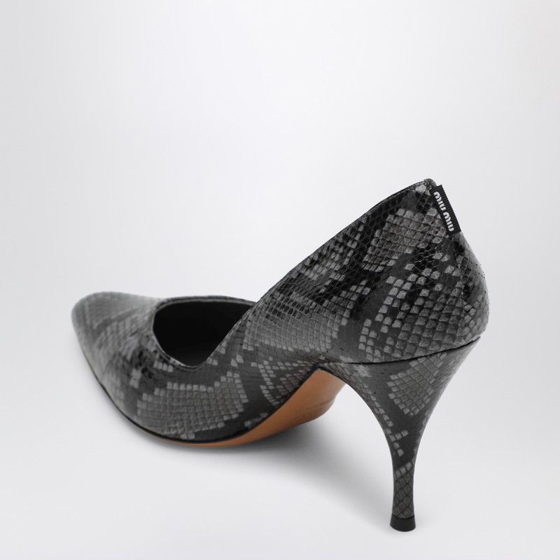 Miu Miu Miu Miu Ardesia Pumps In Ayers Python-Print Leather Size US 8.5 / IT 38.5 - 2 Thumbnail