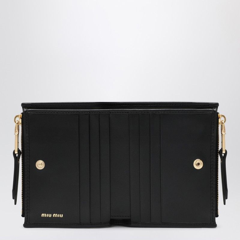 Miu Miu Miu Miu Small Black Matelasse Nappa Wallet Size ONE SIZE - 2 Thumbnail