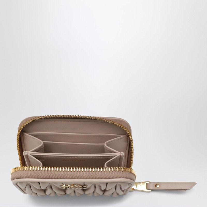 Miu Miu Miu Miu Powder-Pink Matelasse Nappa Coin Purse Size ONE SIZE - 2 Thumbnail