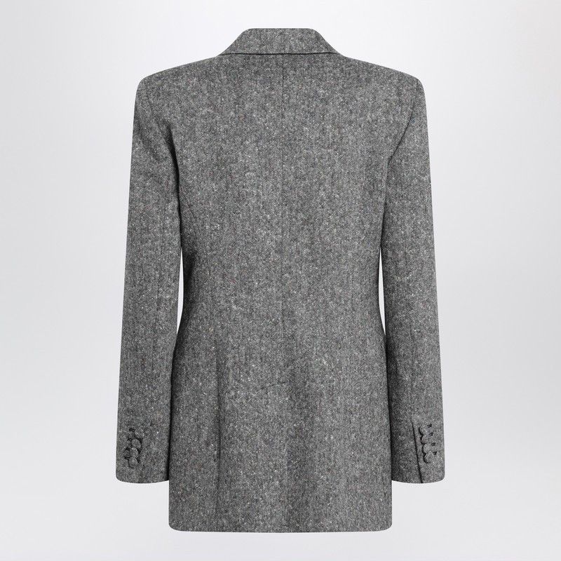 Valentino Valentino Double-Breasted Jacket In Natte Wool Boucle Size M / US 6-8 / IT 42-44 - 2 Thumbnail