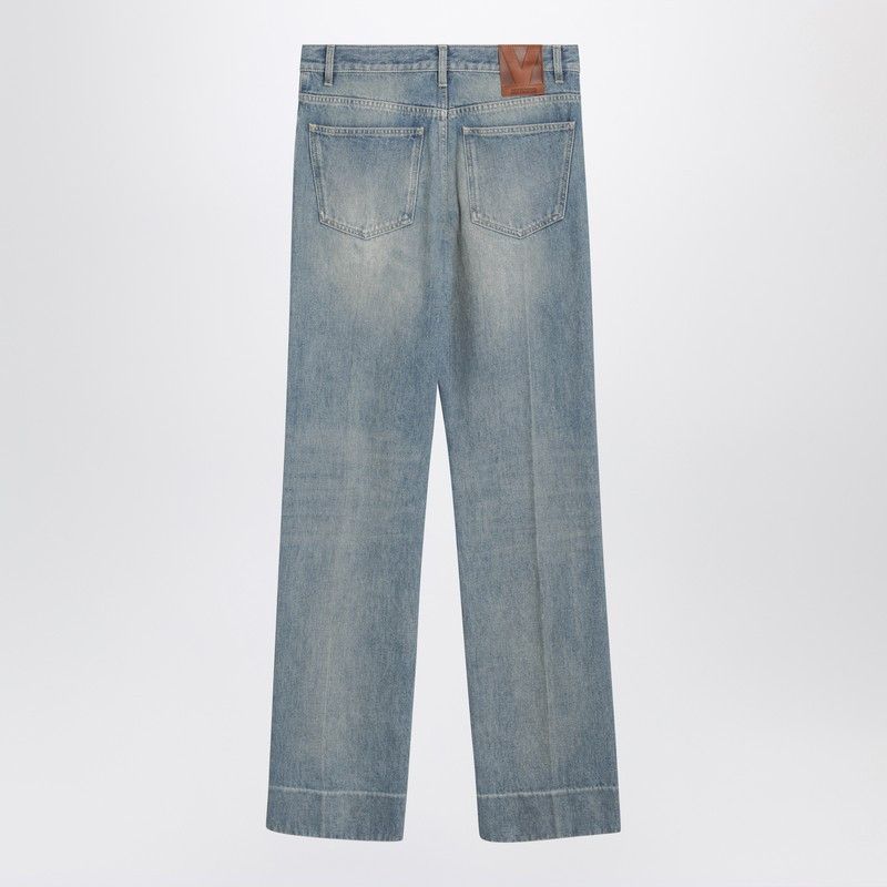 Valentino Valentino Light Blue Washed-Effect Jeans Size 27" / US 4 / IT 40 - 2 Thumbnail