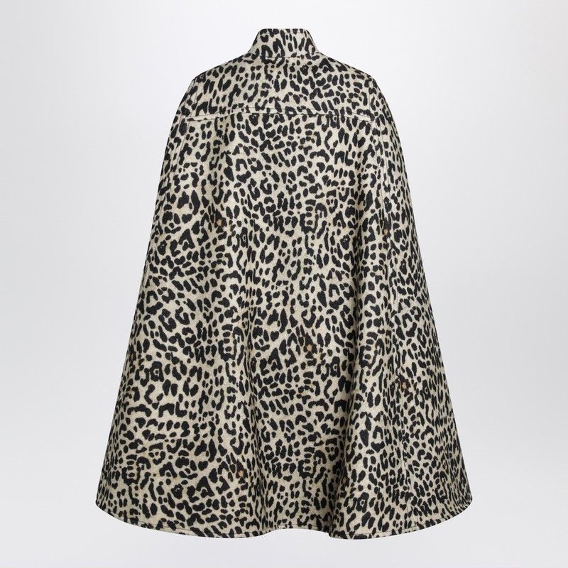 Valentino Valentino Animal-Print Wool Cape Size S / US 4 / IT 40 - 2 Thumbnail