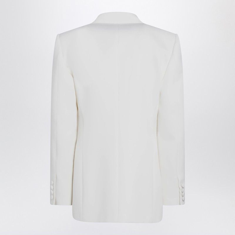 Valentino Valentino Milk-Colored Double-Breasted Jacket In Wool Size US L / EU 52-54 / 3 - 2 Thumbnail