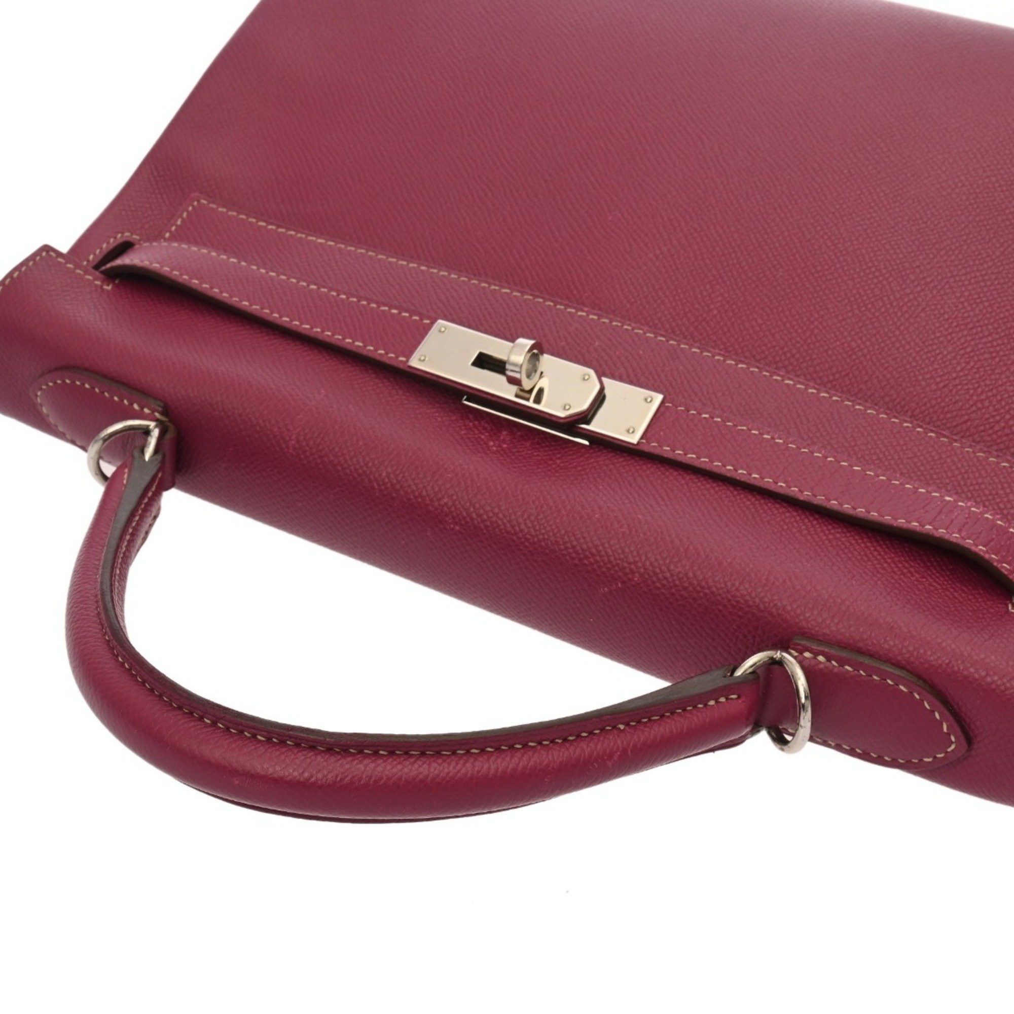 HERMES Kelly 32 Candy, Inner Stitching, Tosca/Rose Tyrien, O Stamp (circa 2011), Women's Epsom Leather 2-Way Bag
