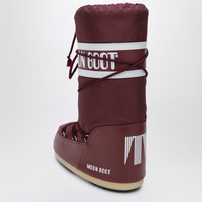 Moon Boot Moon Boot Bordeaux Icon Boot In Nylon Size US 10 / IT 40 - 2 Thumbnail