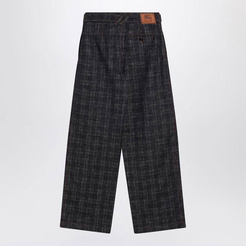 Burberry Burberry Indigo Jeans In Check Pattern Denim Size 25" / US 0 / IT 36 - 2 Thumbnail