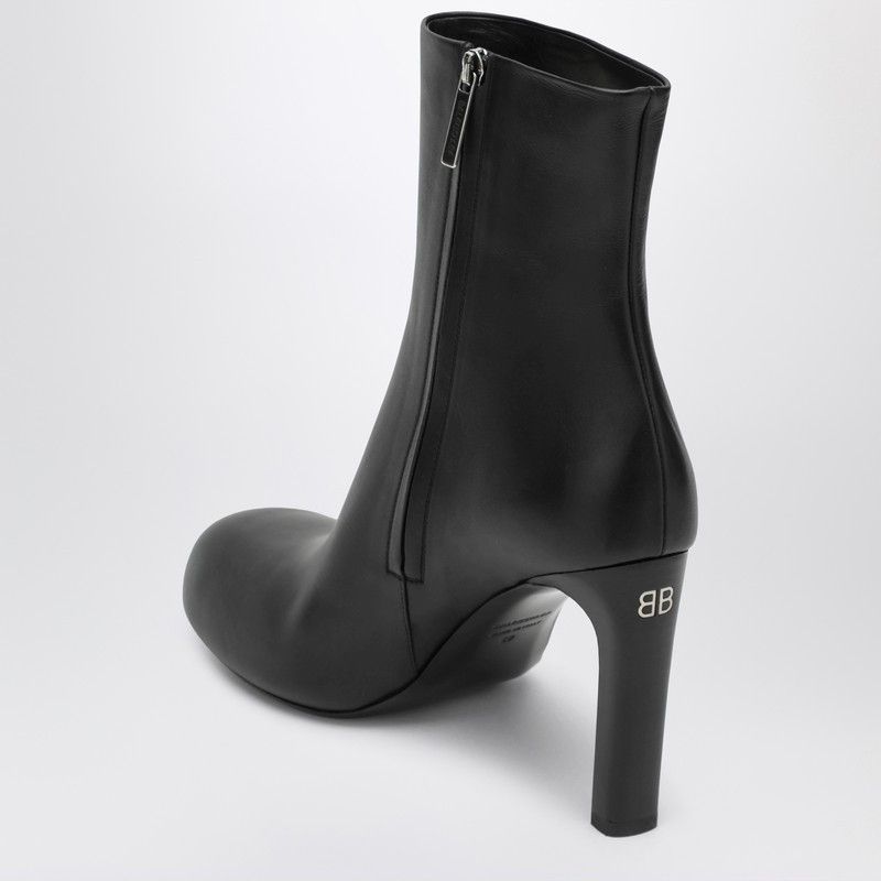 Balenciaga Balenciaga Black Fargo Ankle Boots In Leather Size US 7 / IT 37 - 2 Thumbnail