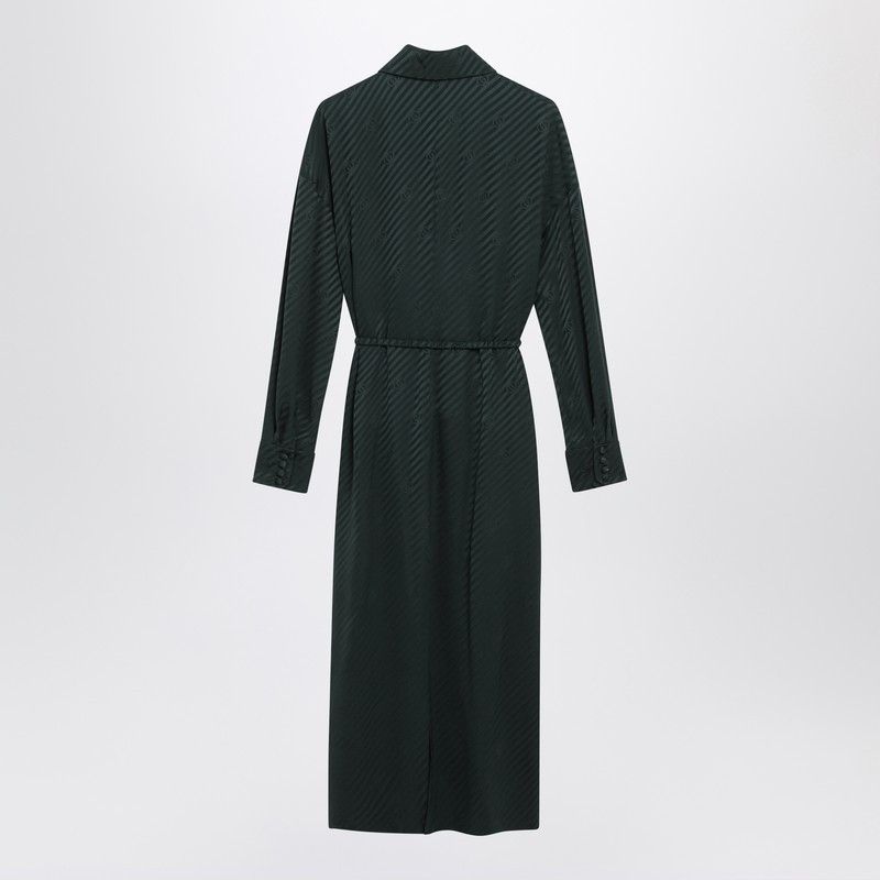 green emerald velvet dress Gucci Iridescent Emerald Green Pleated Silk Blend Mini Dress 38 IT