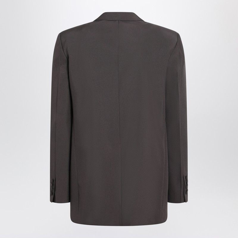 Gucci Gucci Brown Double-Breasted Jacket In Technical Panama Fabric Size US M / EU 48-50 / 2 - 2 Thumbnail