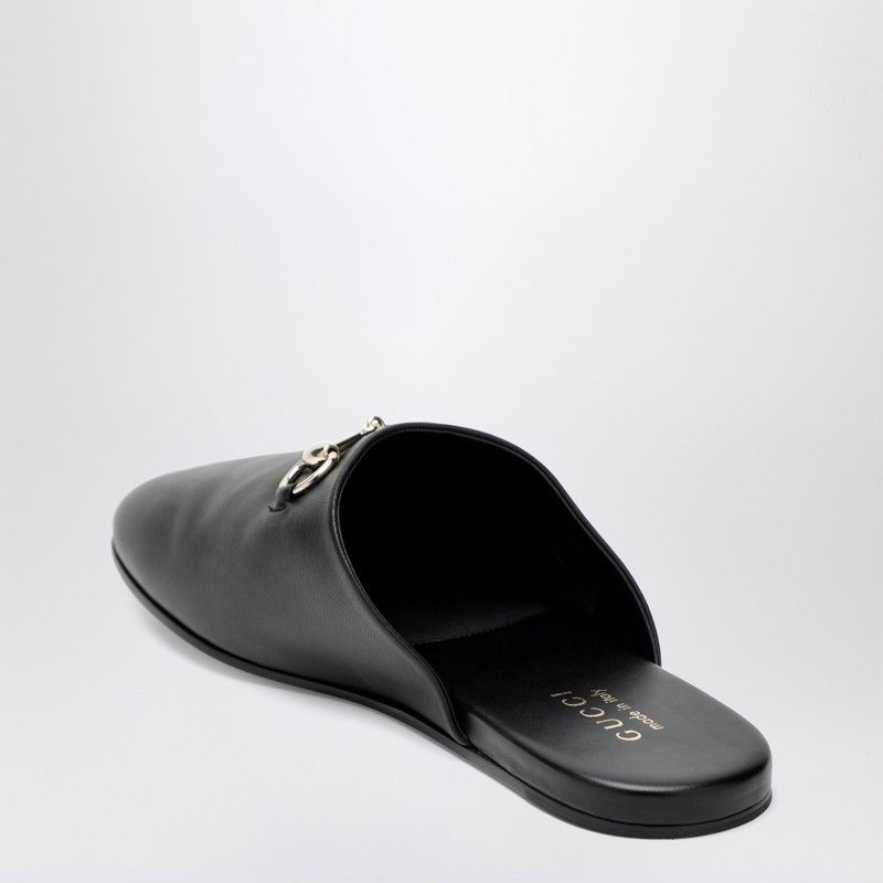 Gucci Gucci Black Leather Mules With Horsebit Size US 6 / EU 39 - 2 Thumbnail