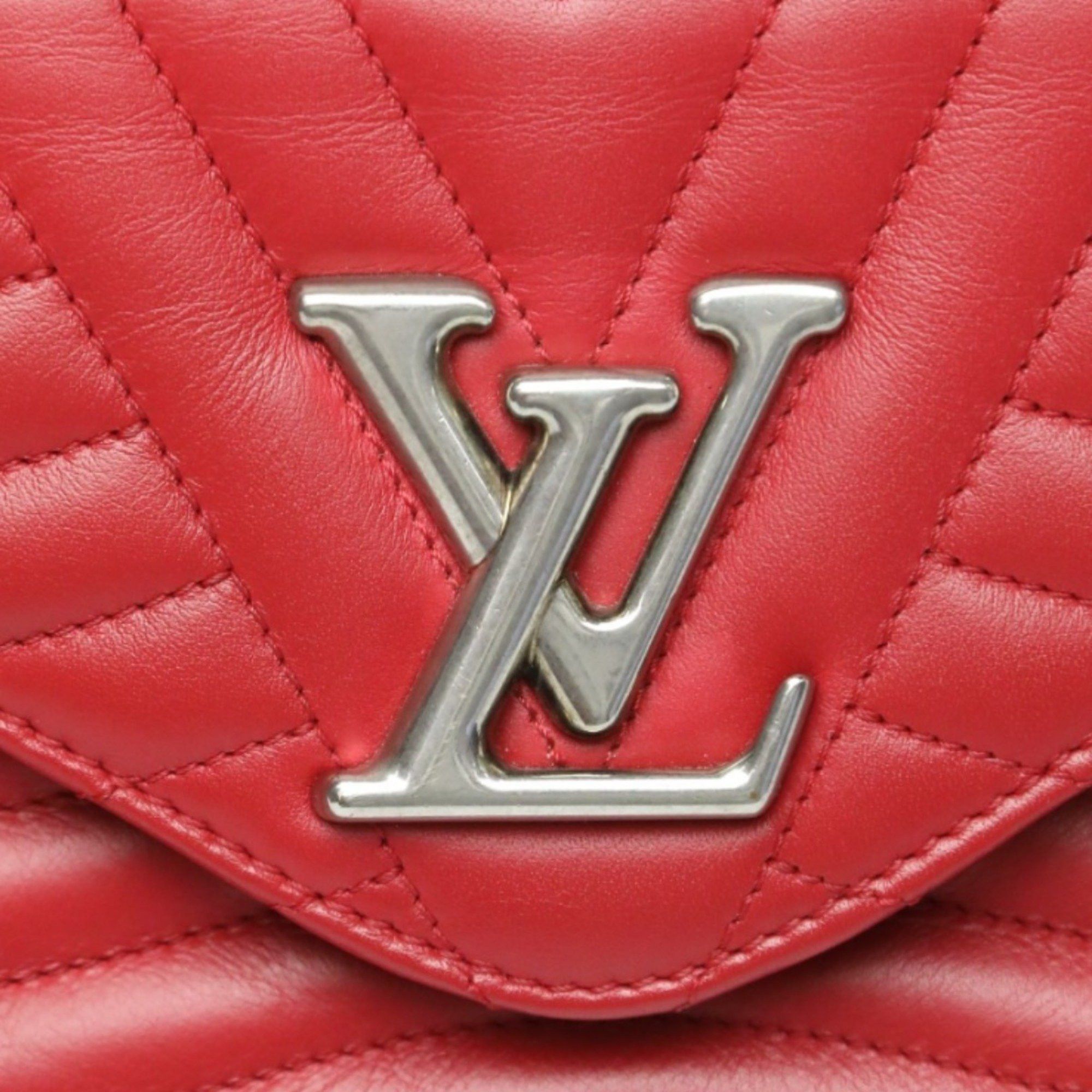 Louis Vuitton Louis Vuitton New Wave Leather Chain Tote Shoulder Bag M51930 Red Size ONE SIZE - 13 Thumbnail