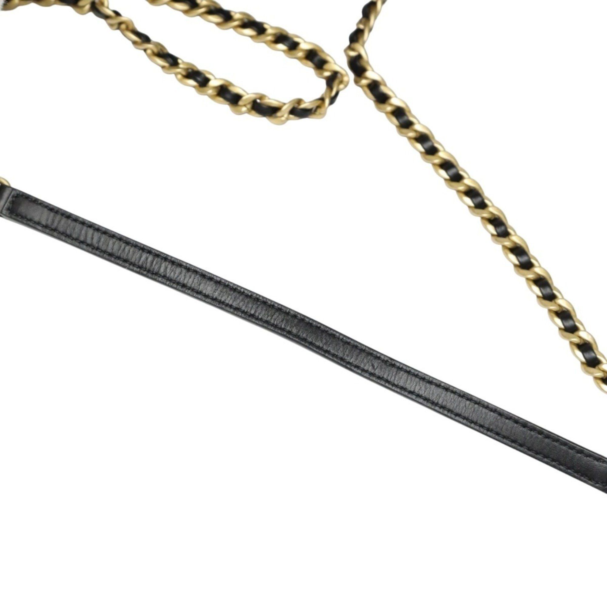 Chanel CHANEL Shoulder Bag, Chain Lambskin Matelasse, AS2011, Black Size ONE SIZE - 10 Thumbnail
