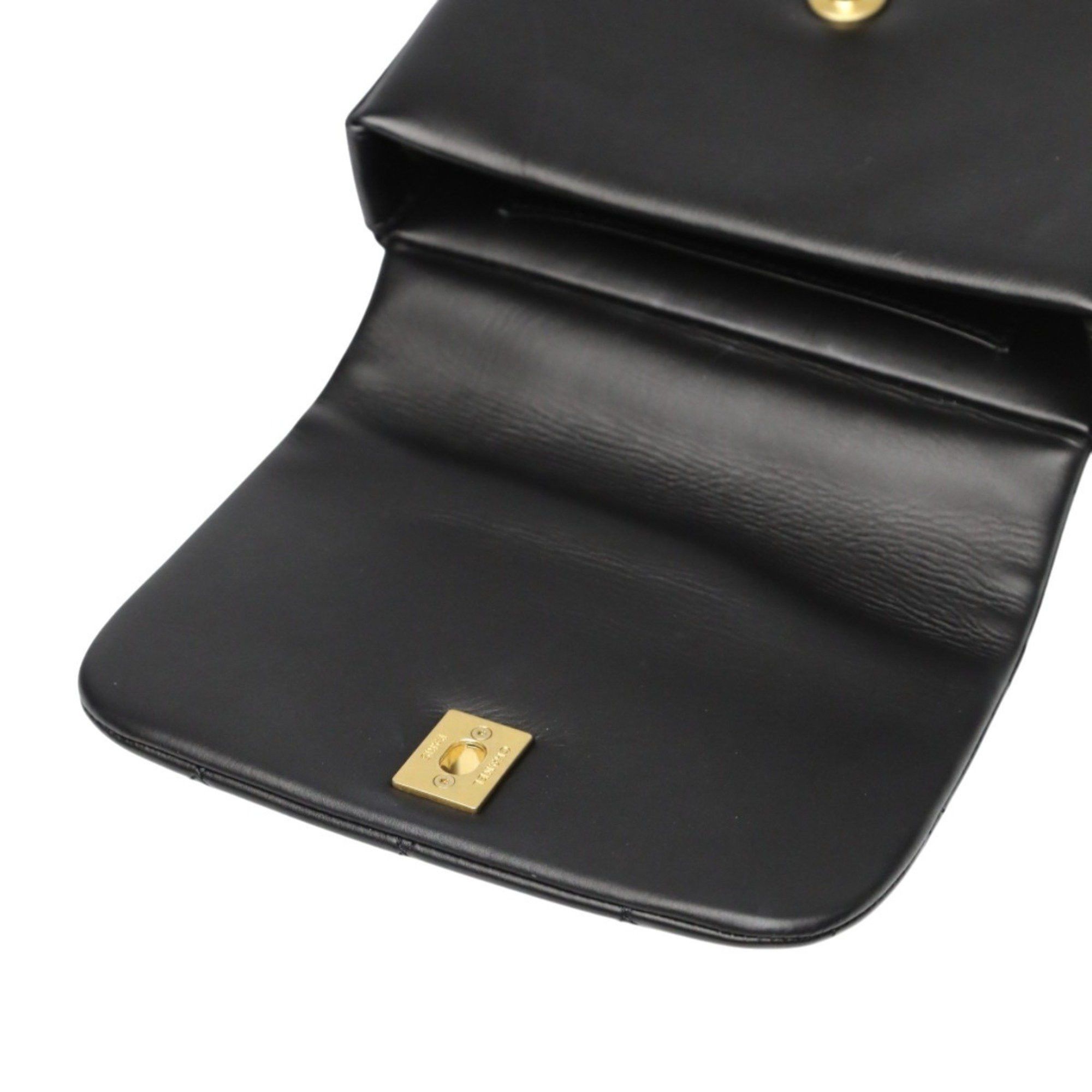 Chanel CHANEL Shoulder Bag, Chain Lambskin Matelasse, AS2011, Black Size ONE SIZE - 14 Thumbnail