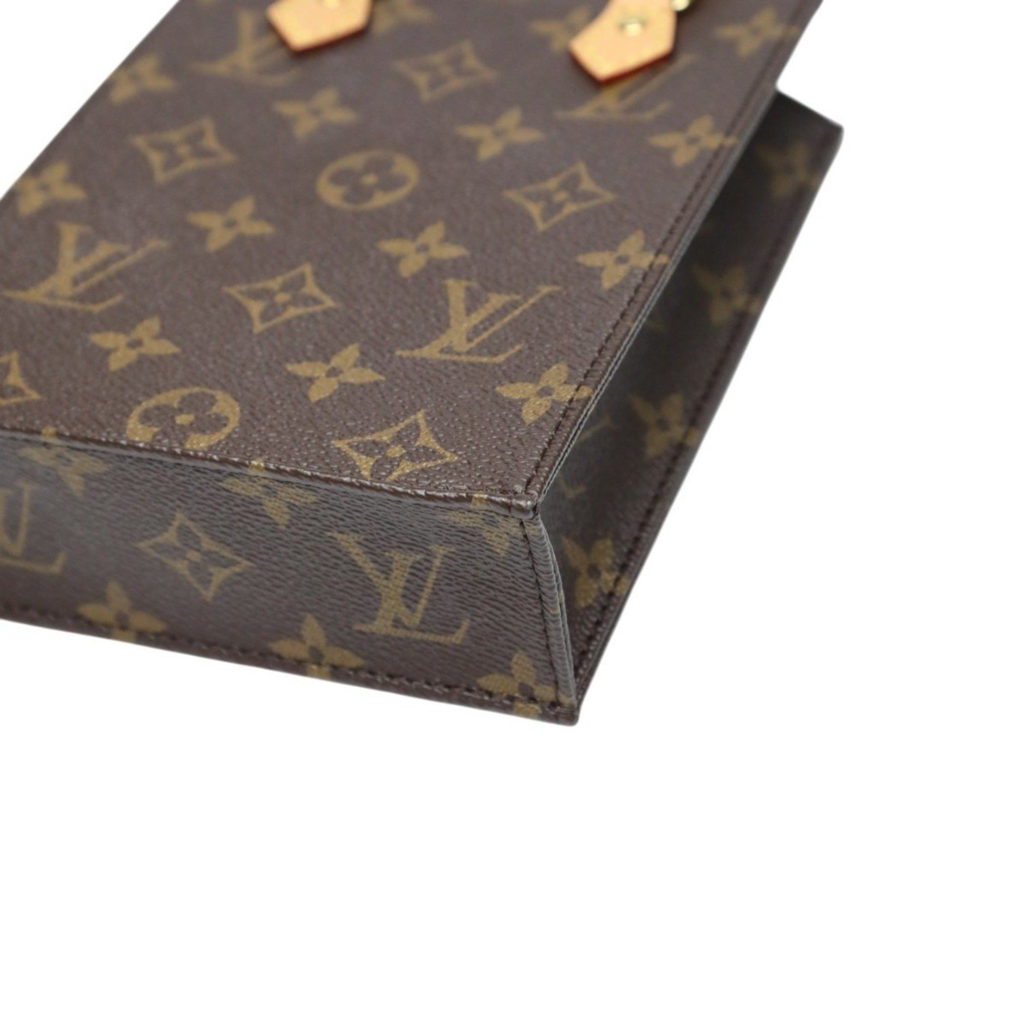 Louis Vuitton Louis Vuitton Monogram Petite Sac Plat Shoulder Bag M81295 Brown Size ONE SIZE - 9 Thumbnail