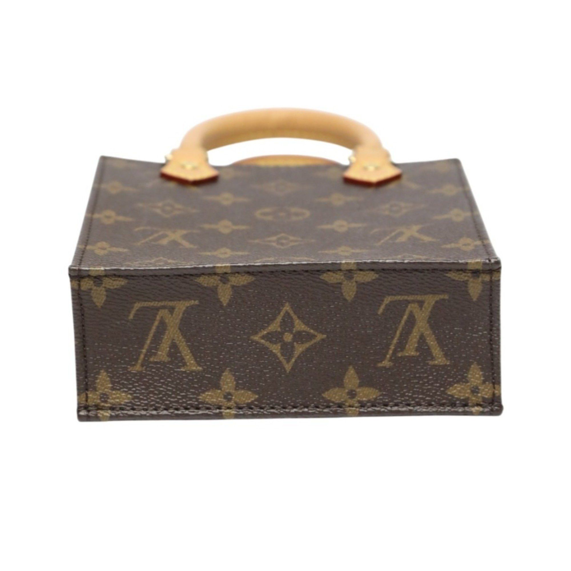 Louis Vuitton Louis Vuitton Monogram Petite Sac Plat Shoulder Bag M81295 Brown Size ONE SIZE - 6 Thumbnail