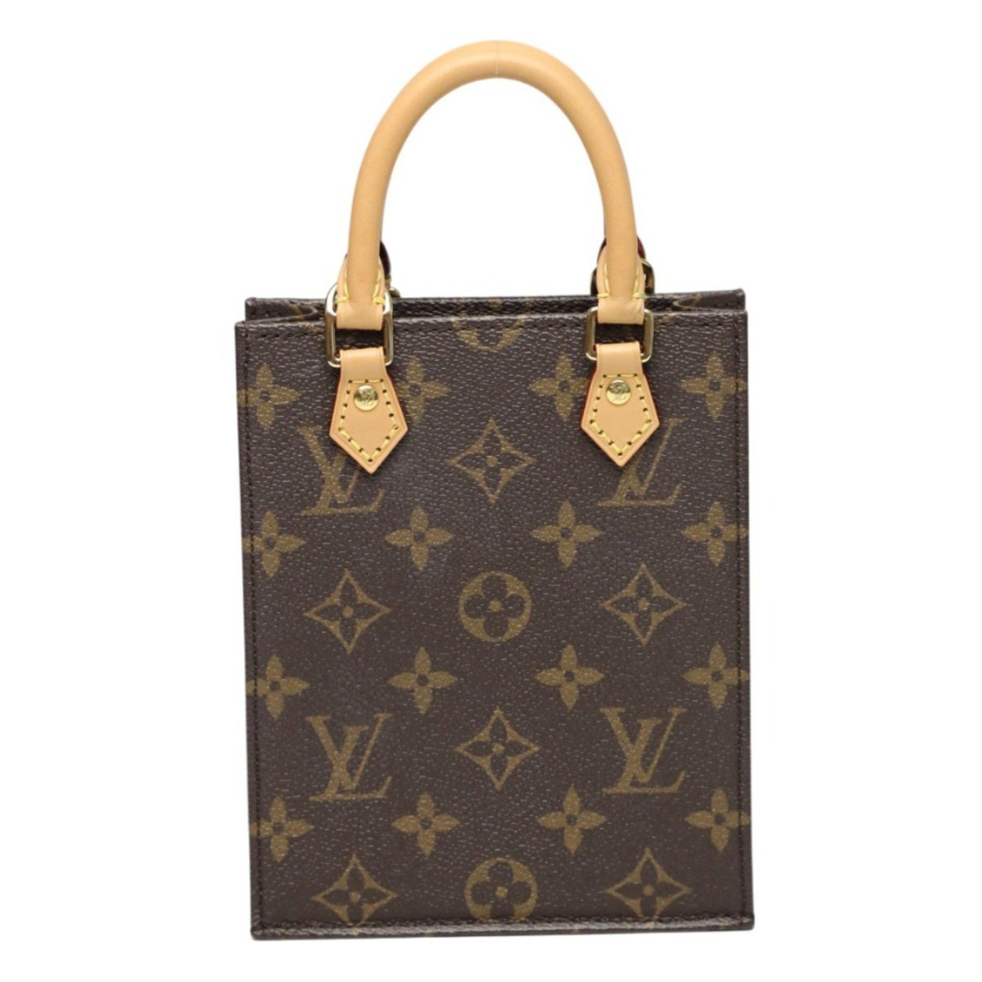 Louis Vuitton Louis Vuitton Monogram Petite Sac Plat Shoulder Bag M81295 Brown Size ONE SIZE - 3 Thumbnail