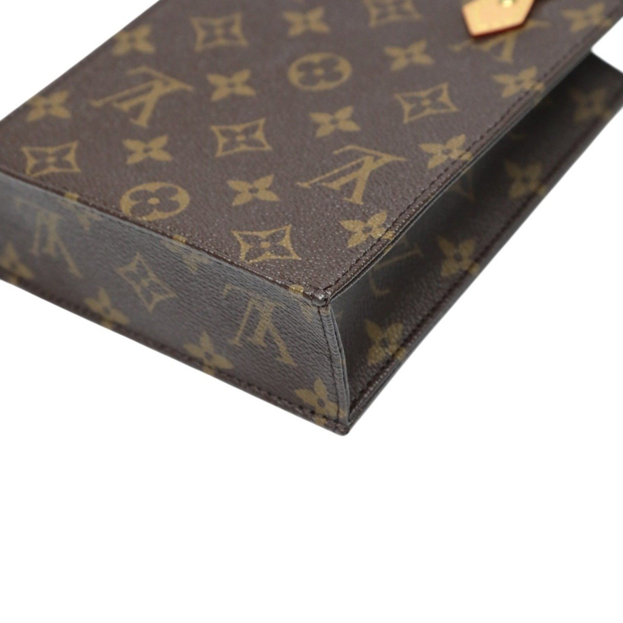 Louis Vuitton Louis Vuitton Monogram Petite Sac Plat Shoulder Bag M81295 Brown Size ONE SIZE - 8 Thumbnail