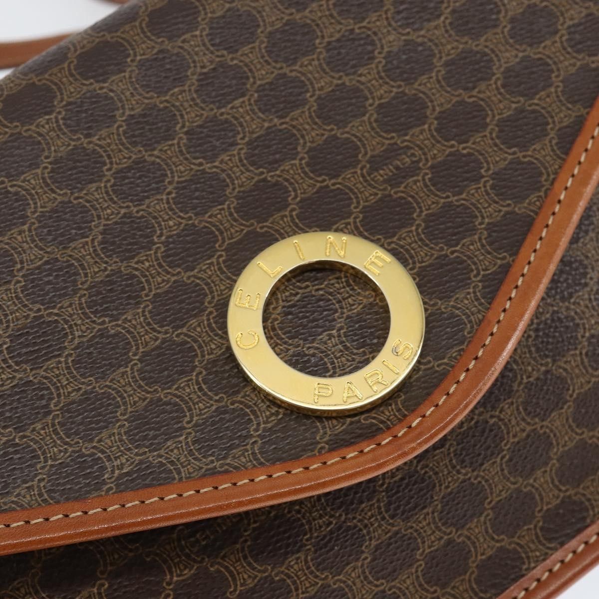Celine Celine Vintage Macadam Circle Logo Canvas and Leather Size ONE SIZE - 7 Thumbnail