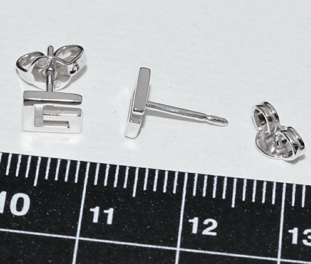Gucci Gucci Gucci G Logo K18WG Stud Earrings Metal Earrings DUTY FREE for USA Size ONE SIZE - 3 Thumbnail