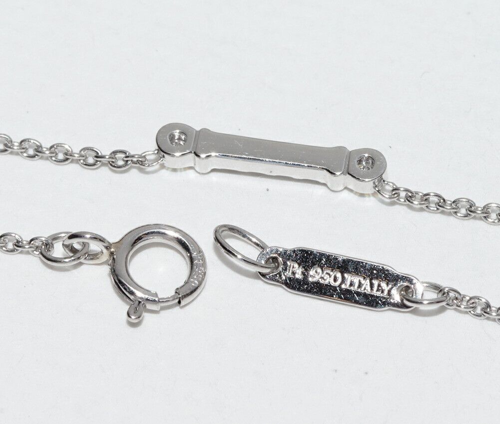 Tiffany & Co. Tiffany & Co. Tiffany & Co. Fleur de Lis Key Pt950 Diamond Pendant Necklace Metal Necklace DUTY FREE for USA Size ONE SIZE - 4 Thumbnail