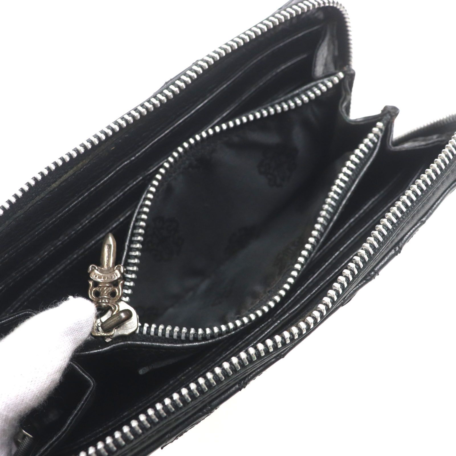 Chrome Hearts Other Chrome Hearts Leather Zip Wallet Leather Long Wallet DUTY FREE for USA Size ONE SIZE - 5 Thumbnail