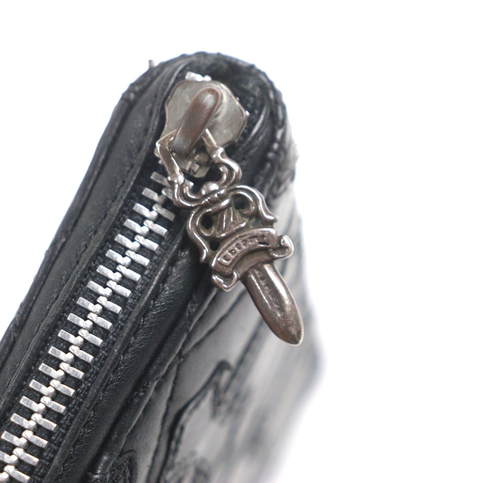 Chrome Hearts Other Chrome Hearts Leather Zip Wallet Leather Long Wallet DUTY FREE for USA Size ONE SIZE - 7 Thumbnail